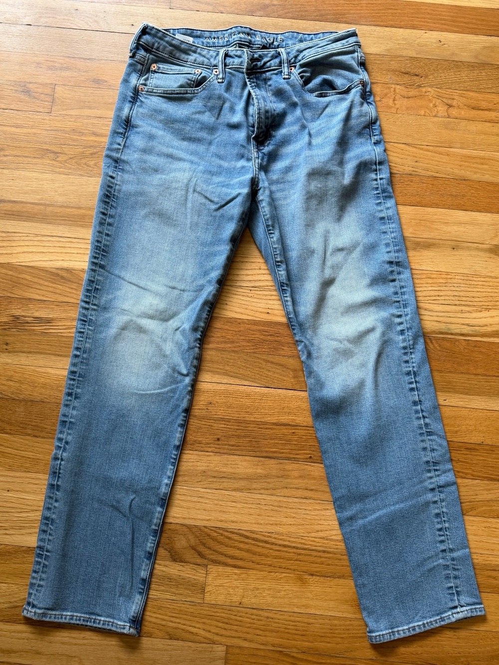 American Eagle Light Blue Men's Original Straight Jeans